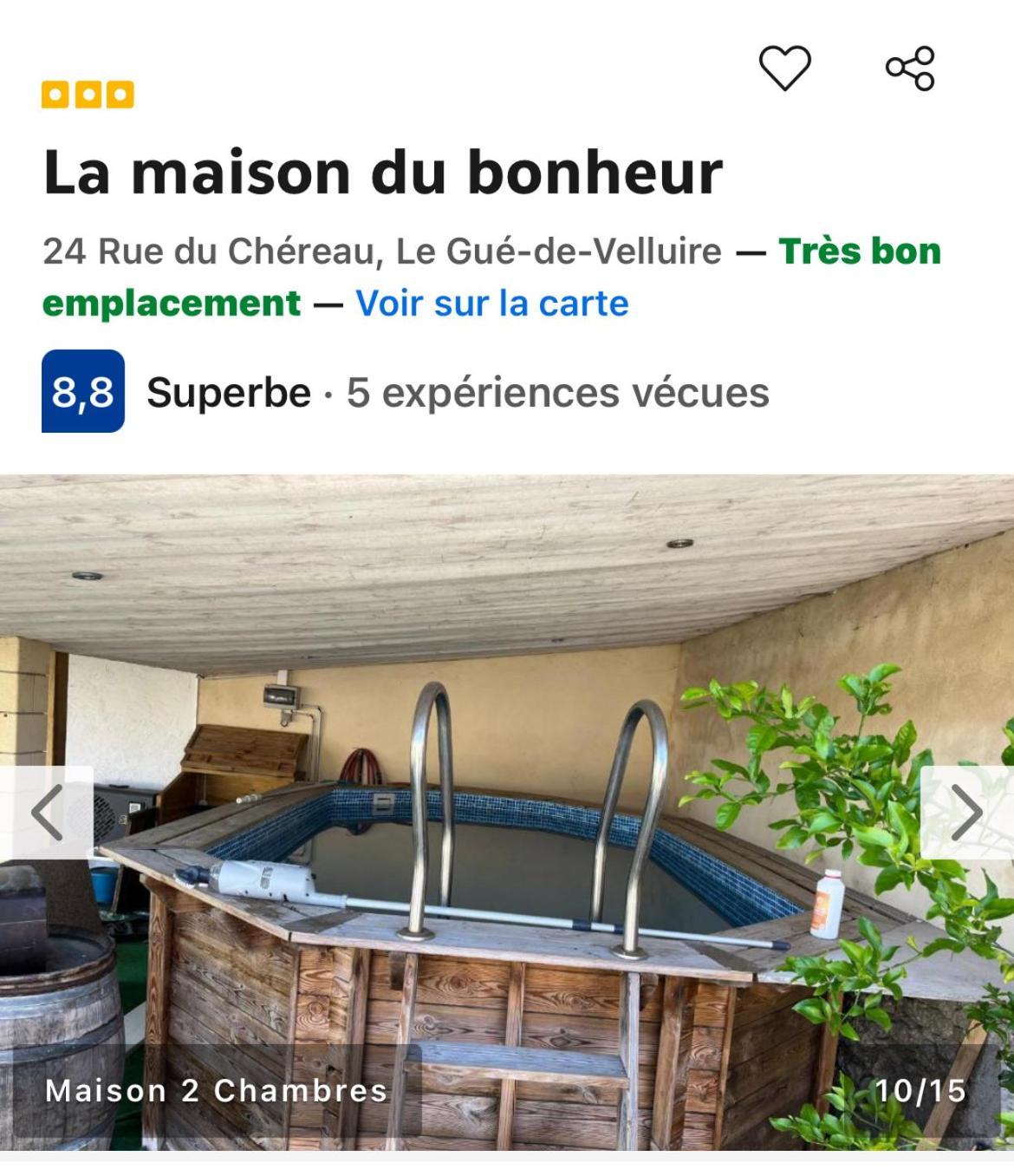 La Maison Du Bonheur Le Gué-de-Velluire Dış mekan fotoğraf
